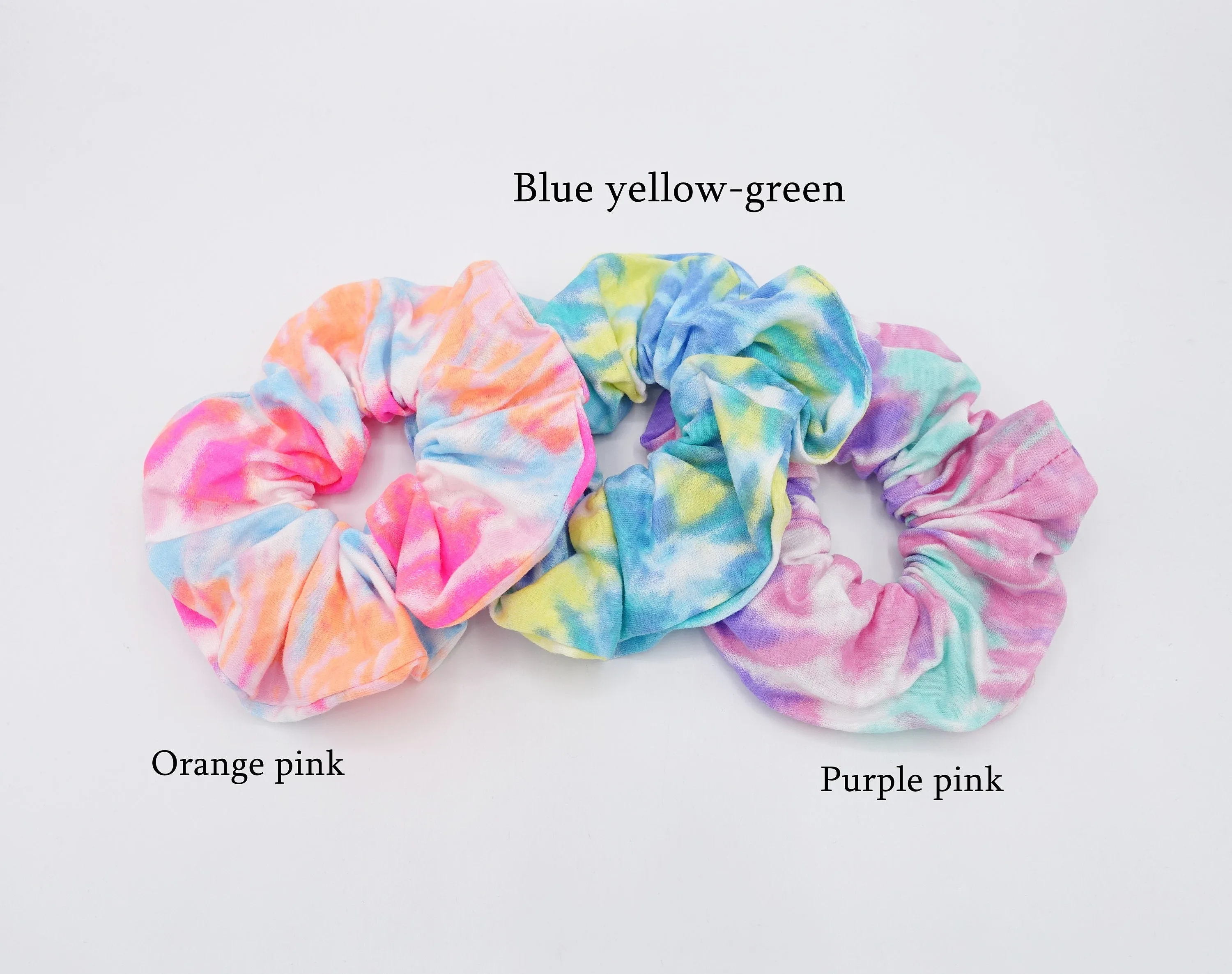 tie dye scrunchies cotton blend scrunchie casual hair tie