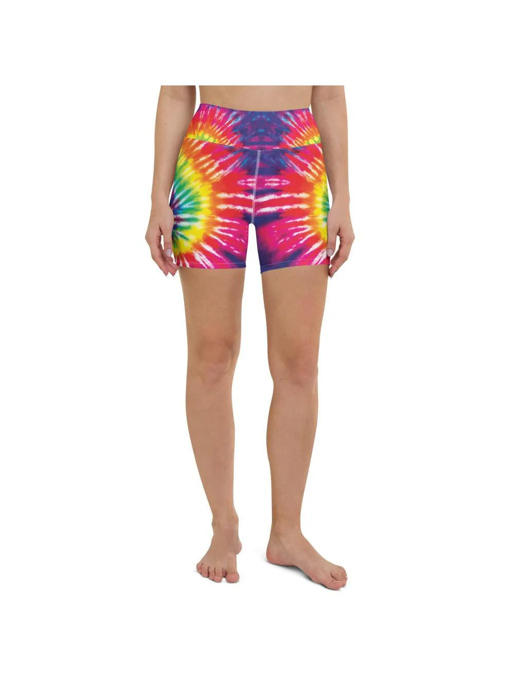 Tie Dye Swirl Yoga Shorts