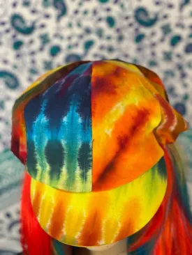 Tiedye Velvet Hat #2 (Regular Size)