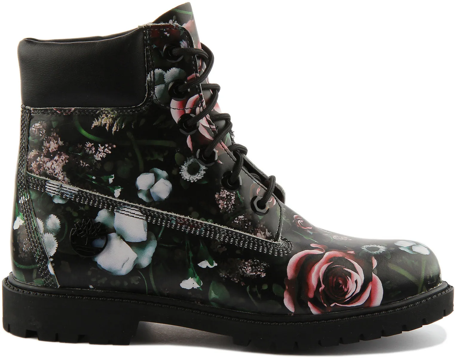 Timberland 6 inch A2M7G In Black Flower For Women