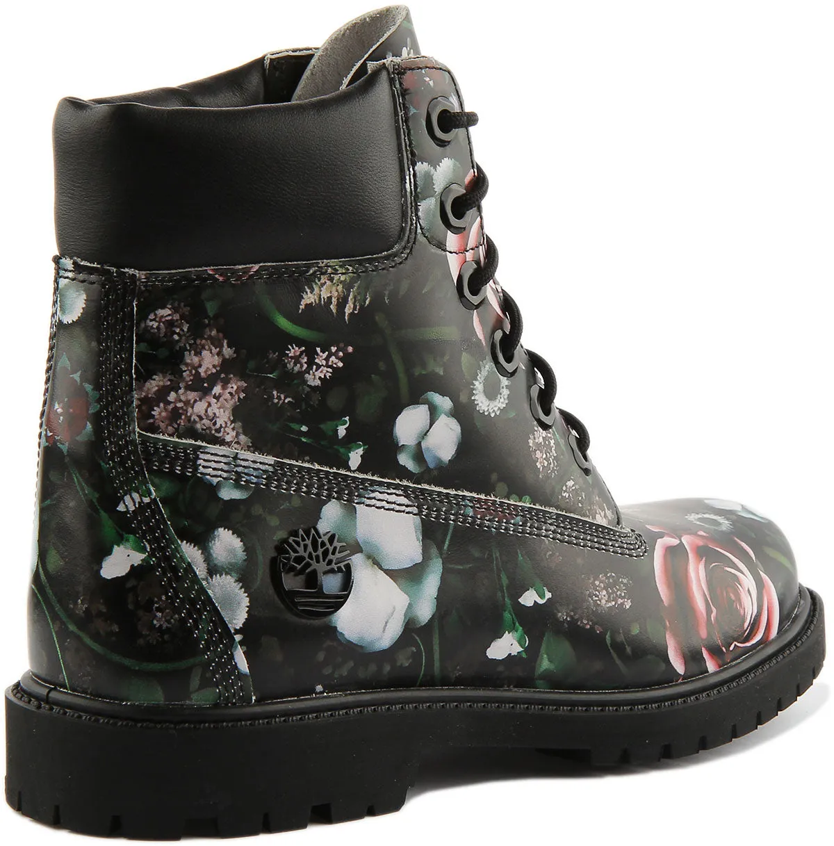 Timberland 6 inch A2M7G In Black Flower For Women