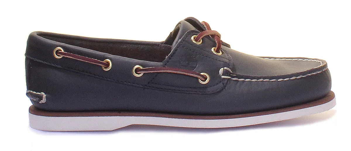 Timberland Classic Boat Shoe In Navy White For Men