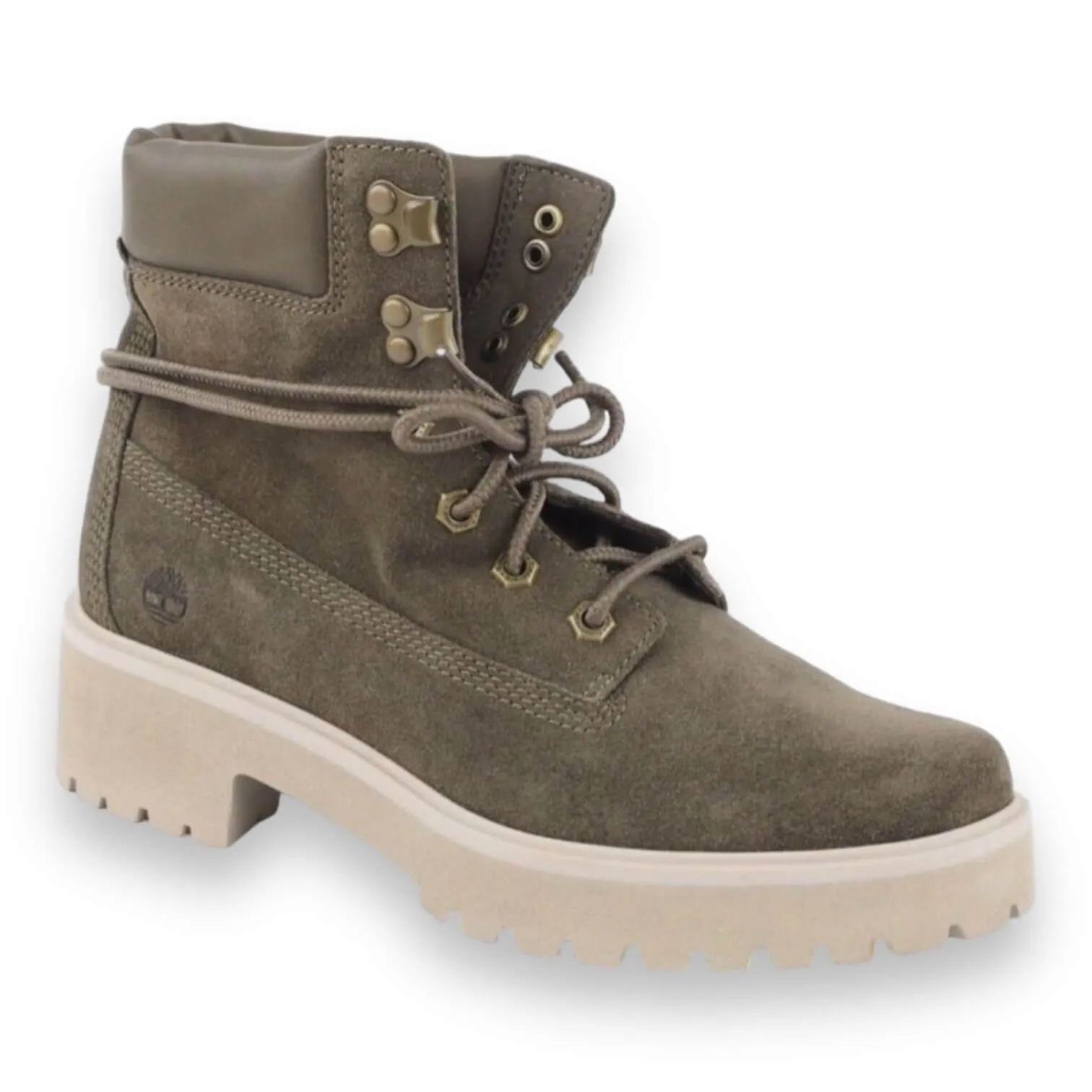 Timberland Olive Green Leather Hiking Boots