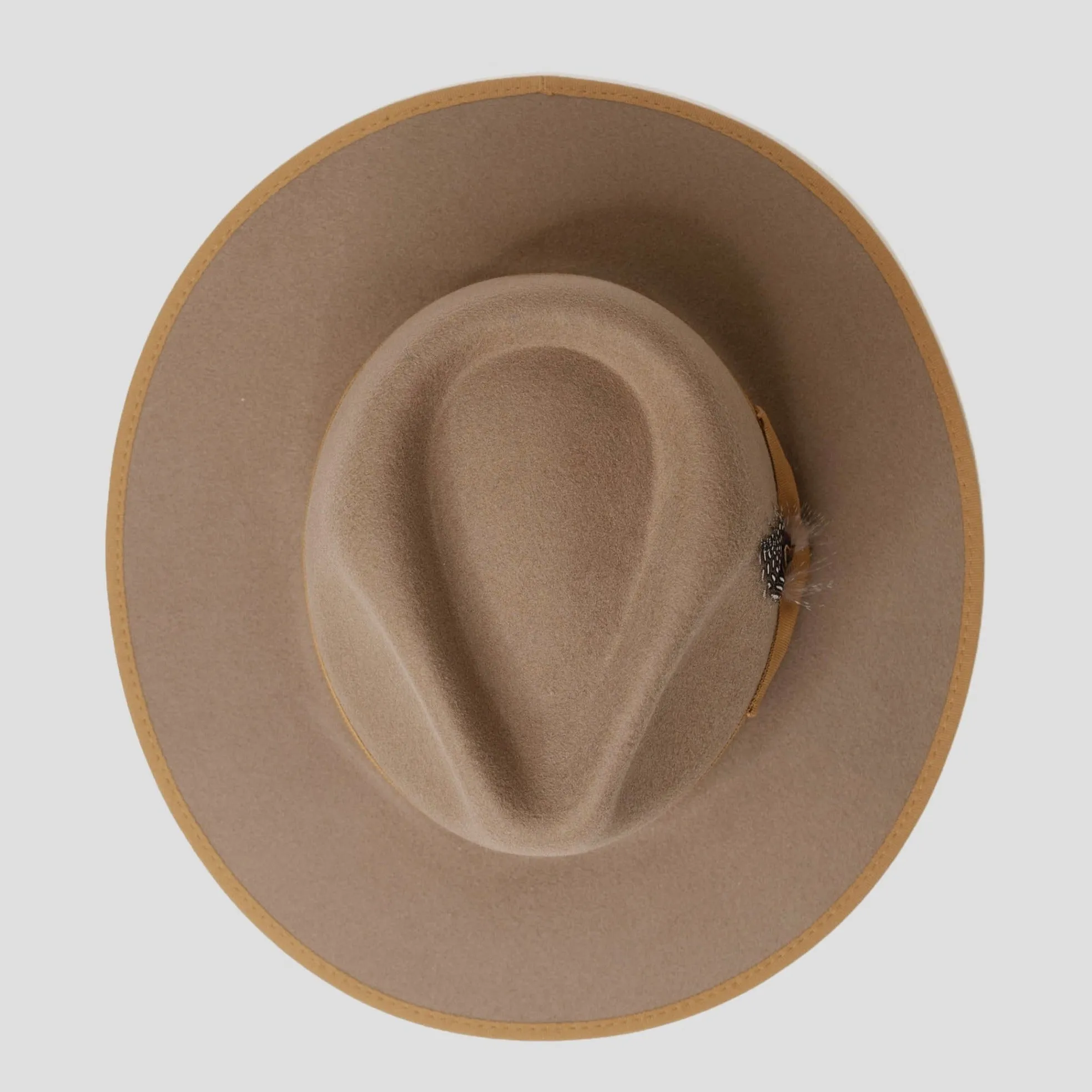 Timeless Felt Fedora Hat-Mocha