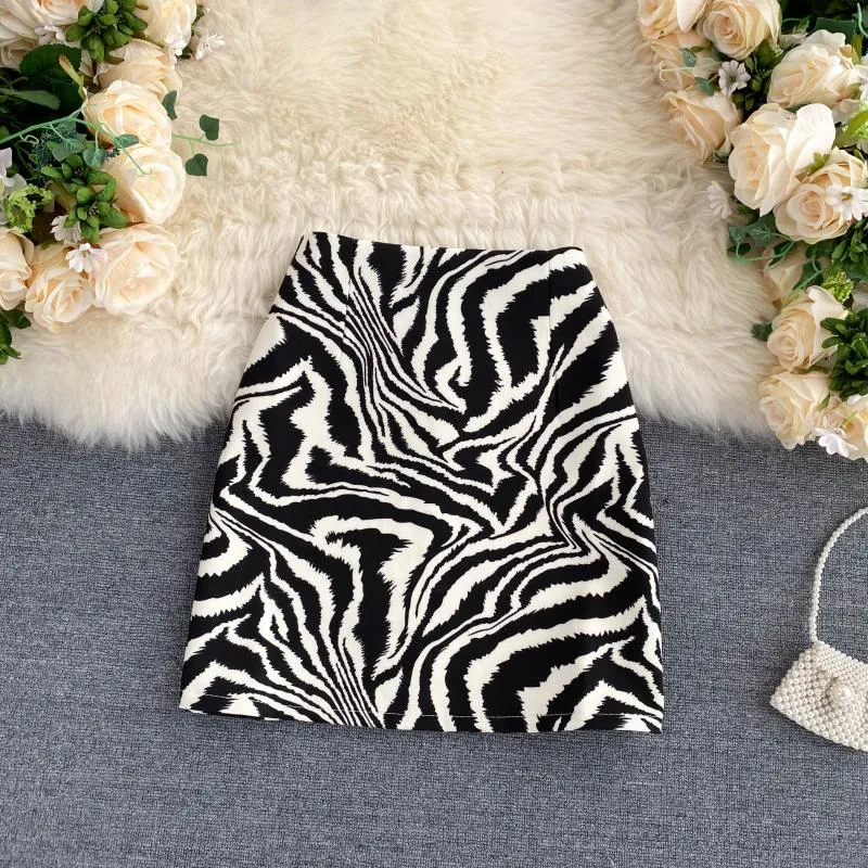 Tiny Temptations Zebra Print Mini Skirt