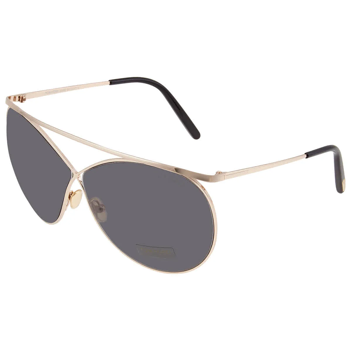 Tom Ford Shiny Rose Gold / Smoke Women's Sunglasses