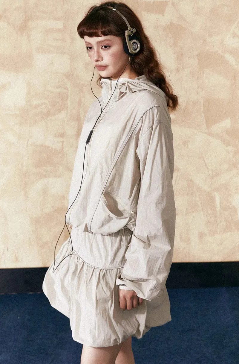 Tom Lightweight Hooded Windbreaker & Skirt Set