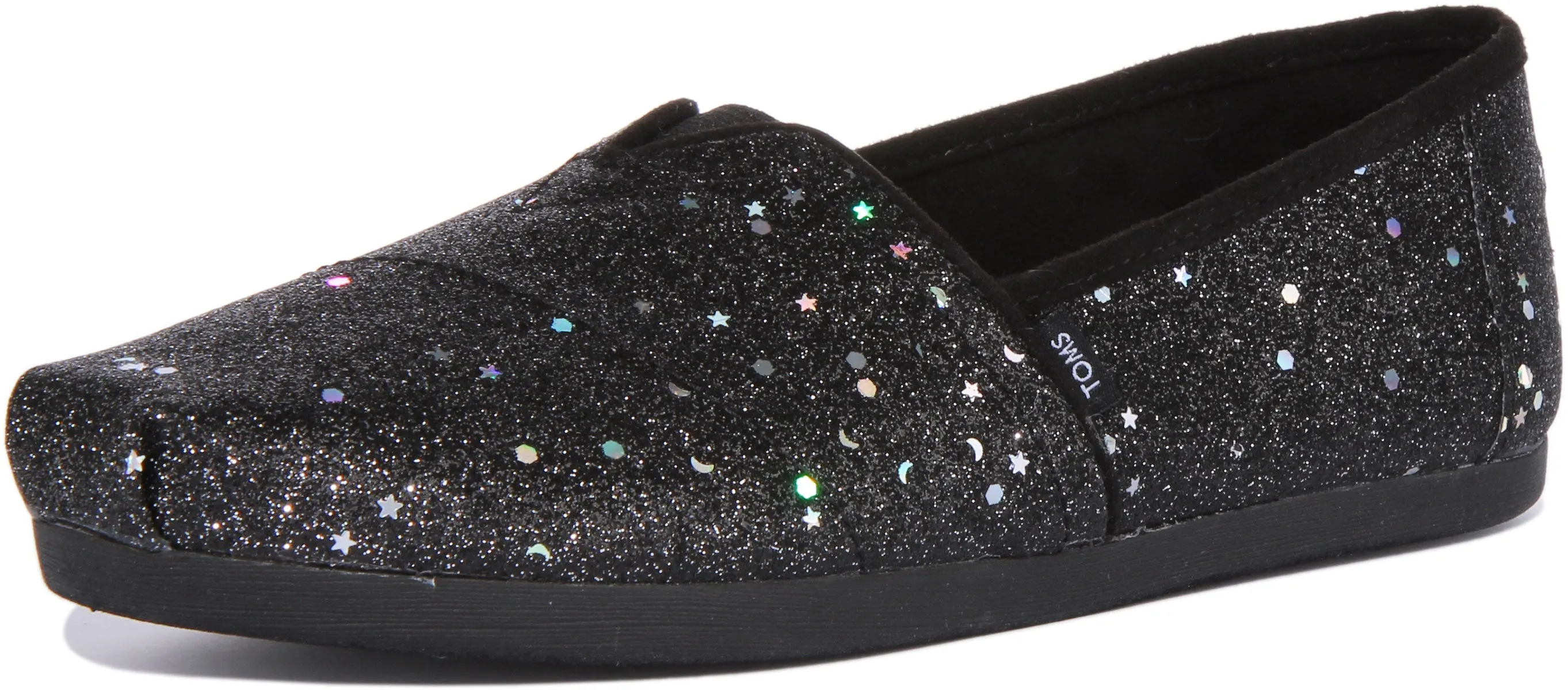 Toms Alpargata In Black Shiny For Women