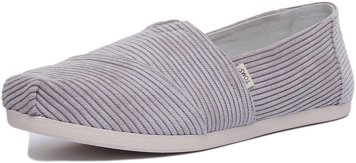 Toms Corduroy In Grey