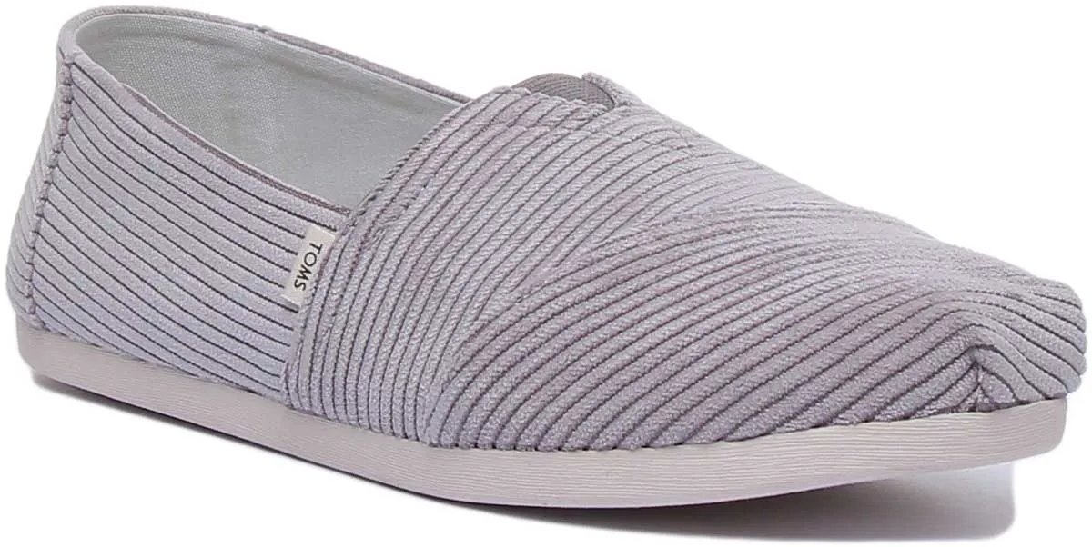 Toms Corduroy In Grey