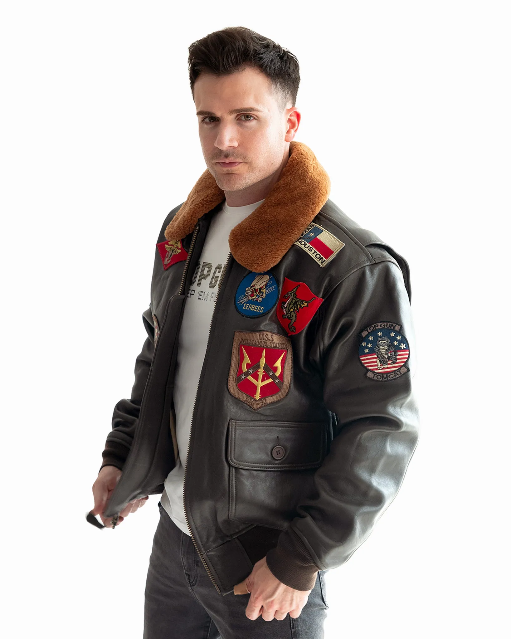 TOP GUN® OFFICIAL SIGNATURE SERIES LEATHER JACKET