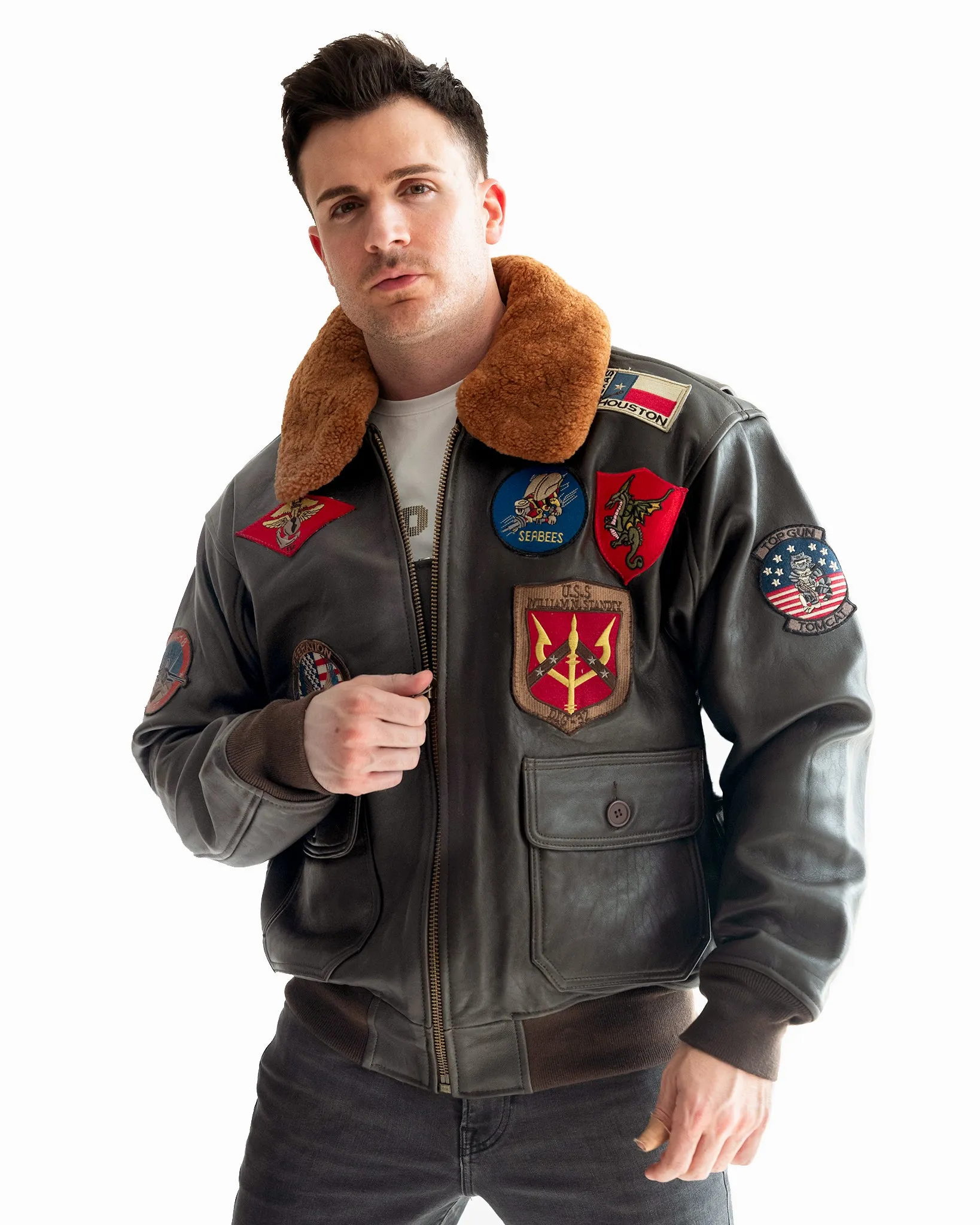 TOP GUN® OFFICIAL SIGNATURE SERIES LEATHER JACKET