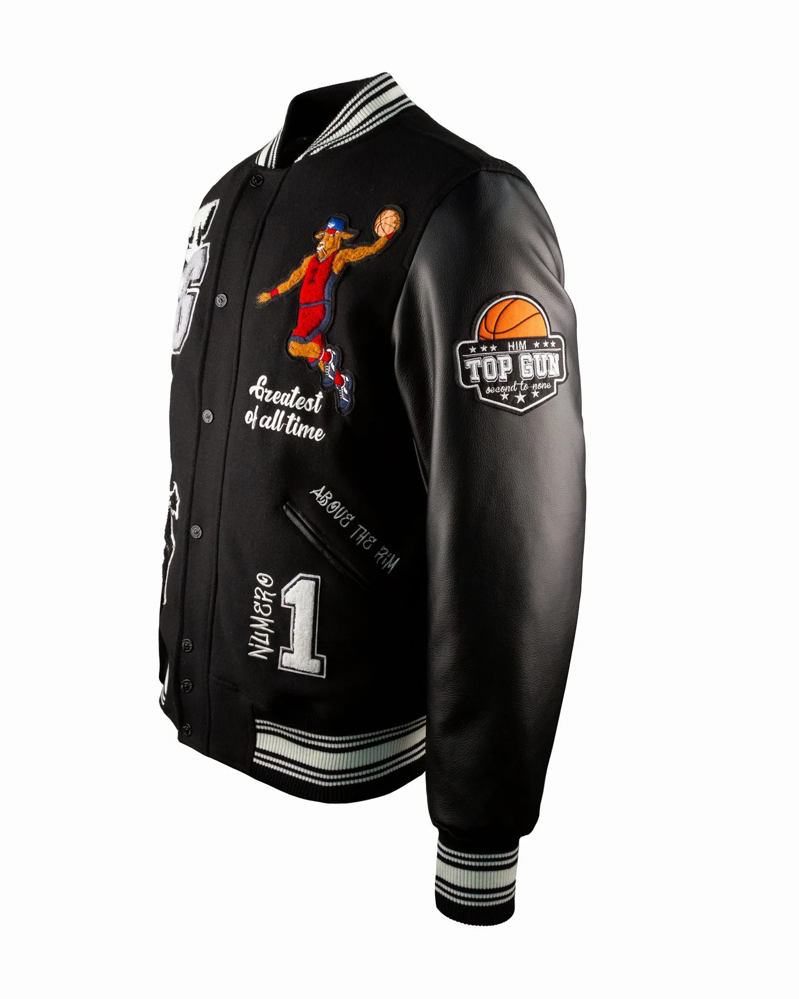 TOP GUN® "THE NEW GOAT" VARSITY JACKET