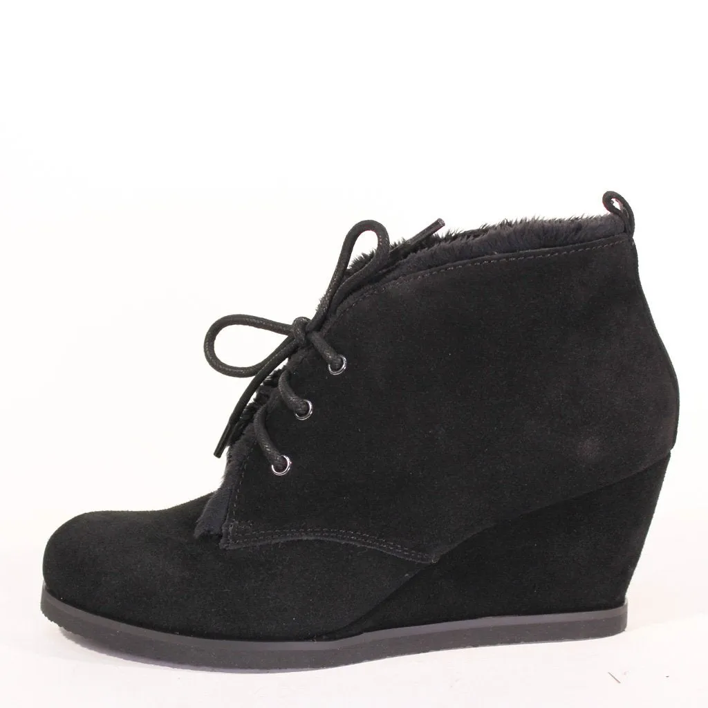 Toronto Suede Wedged Booties