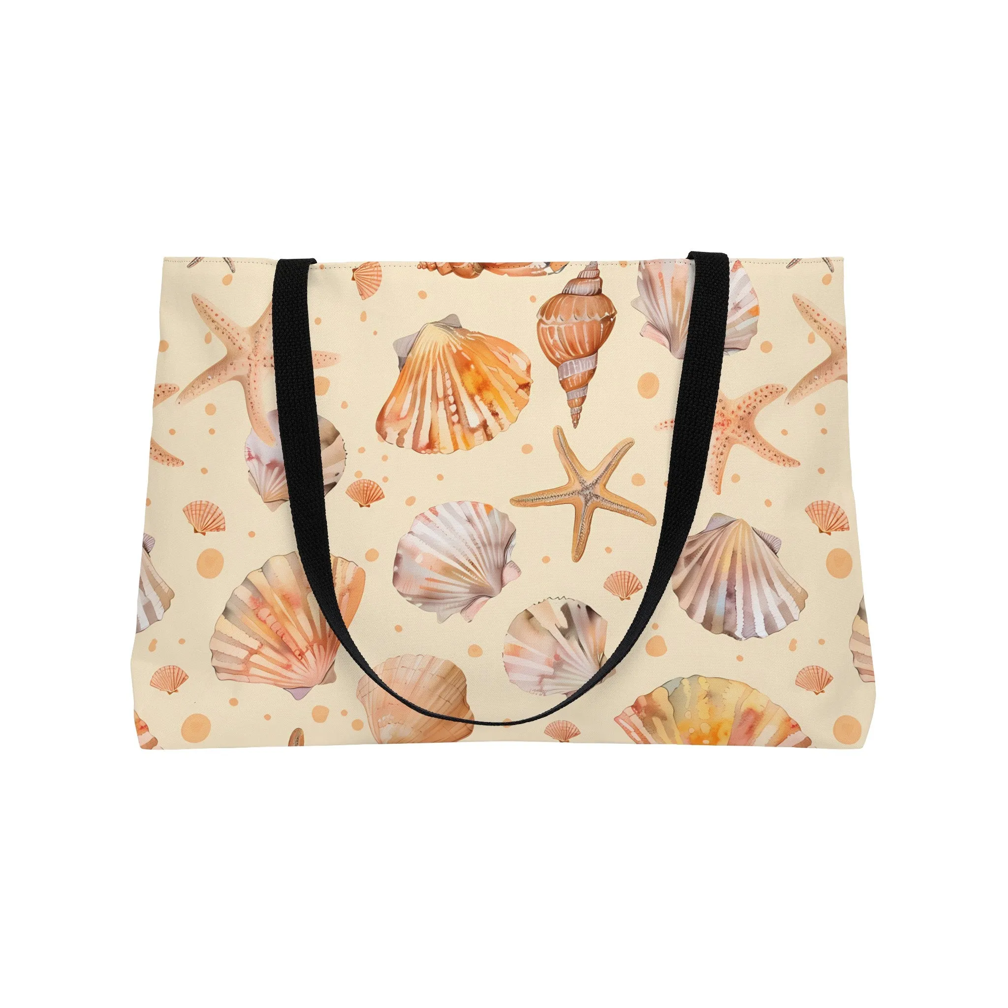 Tote Bag with Seashell and Starfish (24" x 13" x 2")