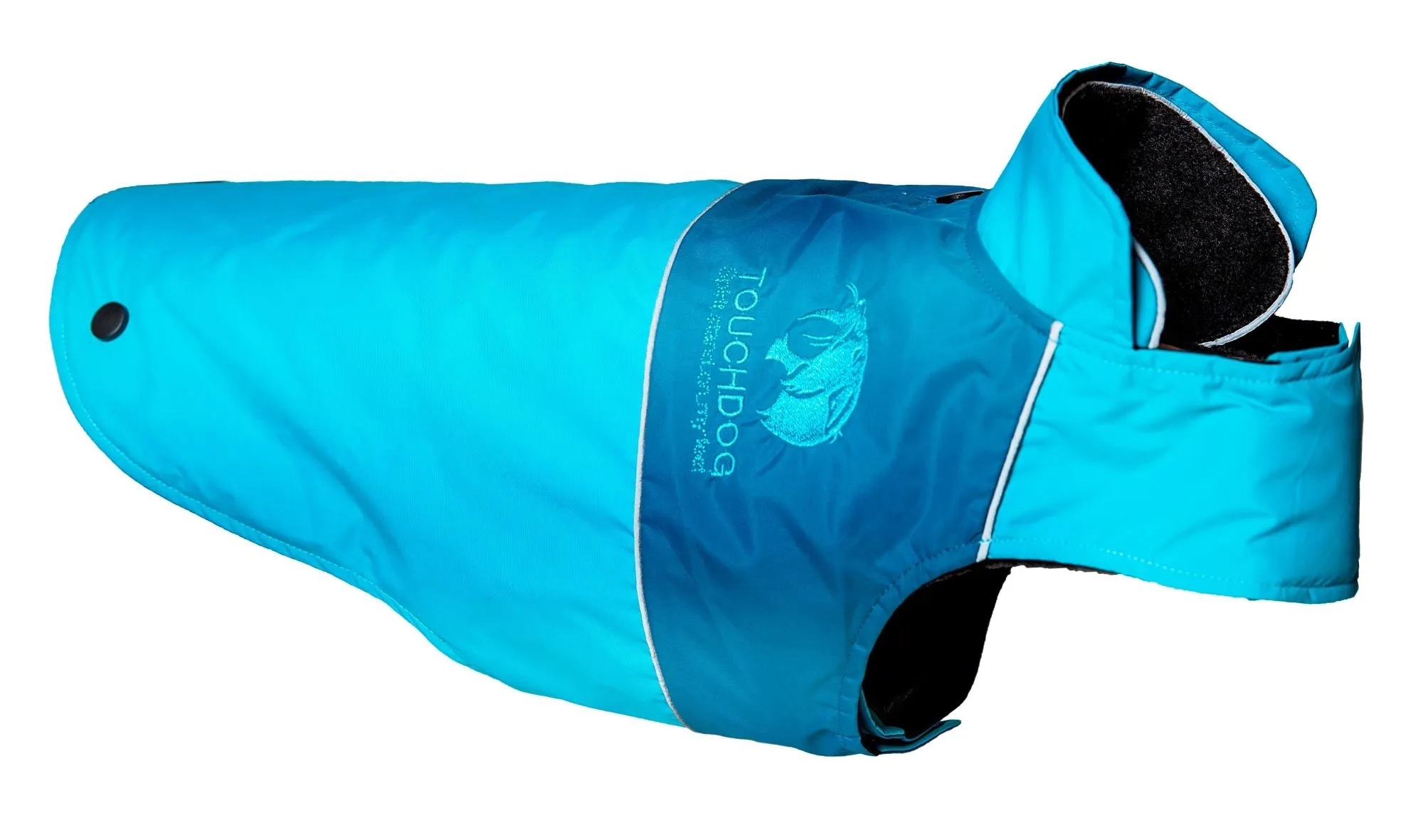 Touchdog Waterproof Convertible Dog Jacket-Blue