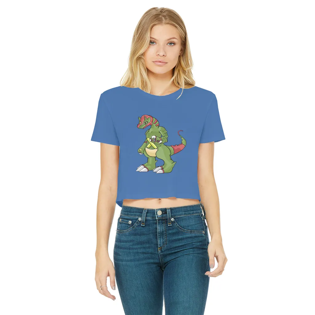 Toxicann Classic Women's Cropped Raw Edge T-Shirt