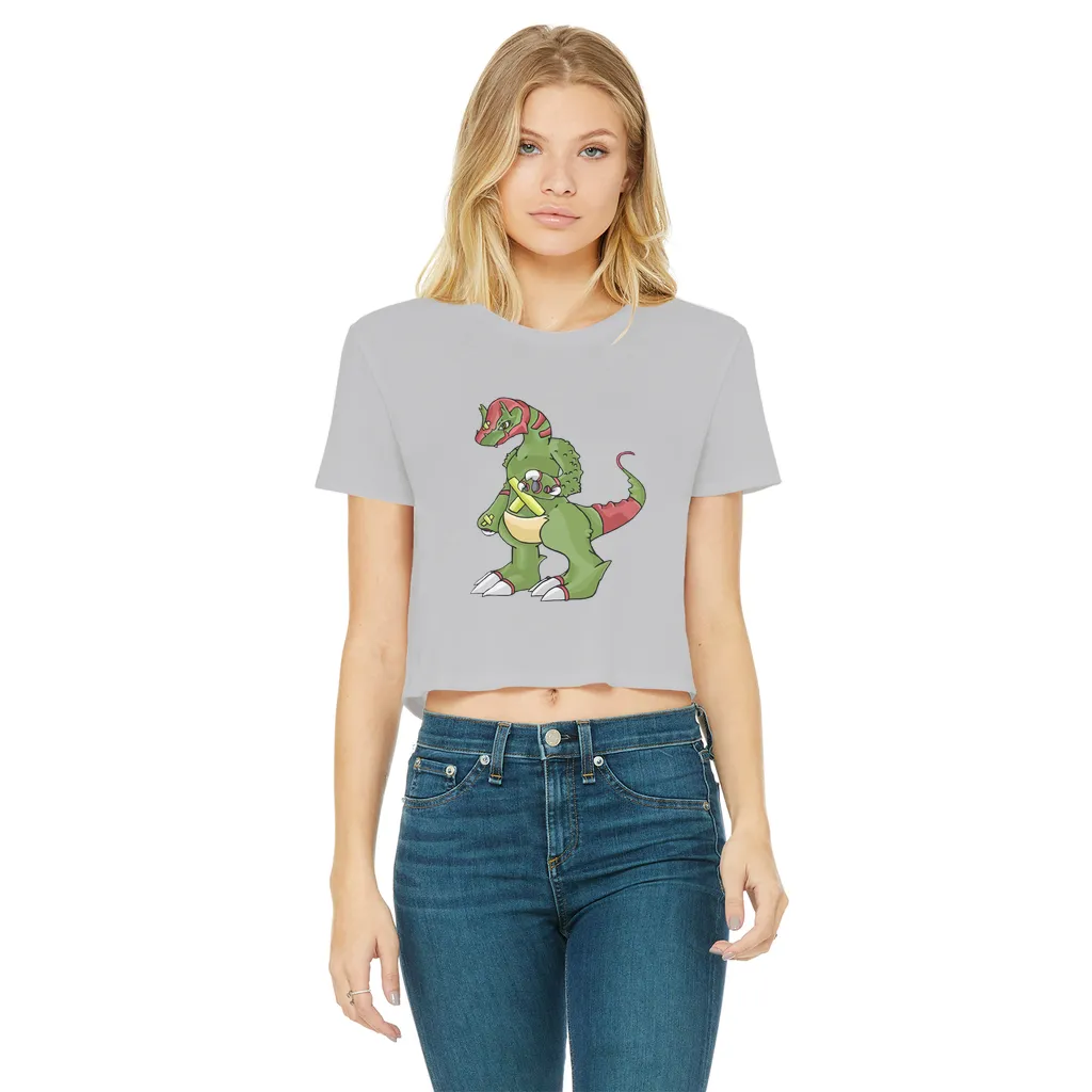 Toxicann Classic Women's Cropped Raw Edge T-Shirt