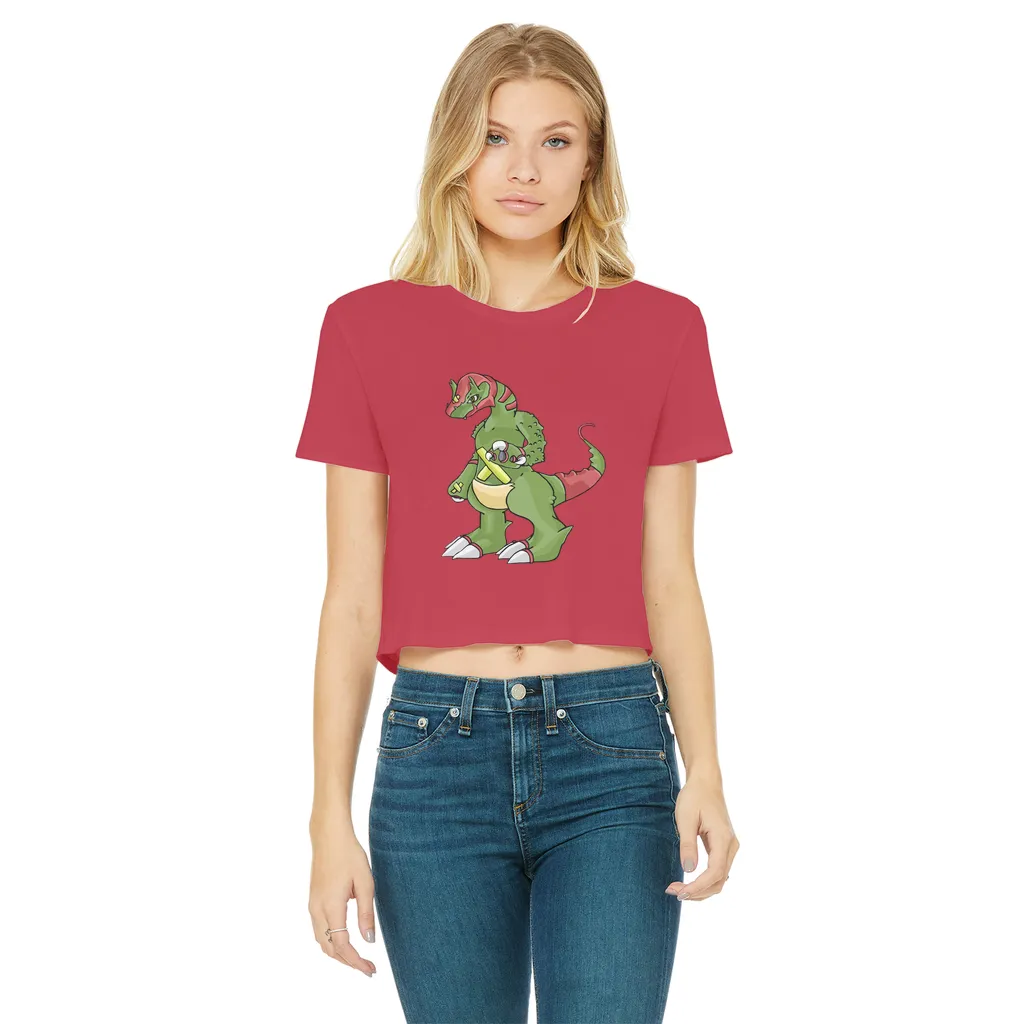 Toxicann Classic Women's Cropped Raw Edge T-Shirt