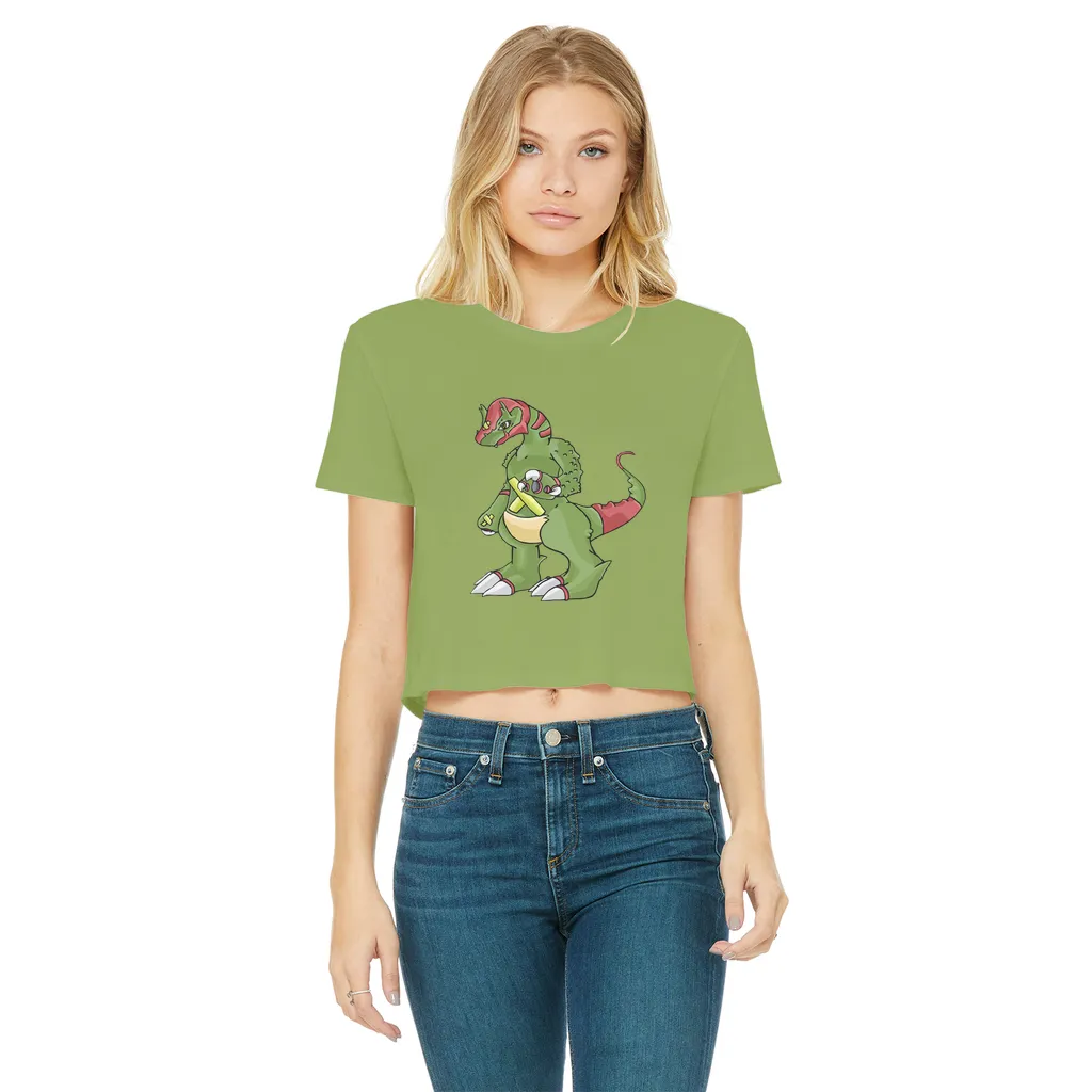 Toxicann Classic Women's Cropped Raw Edge T-Shirt