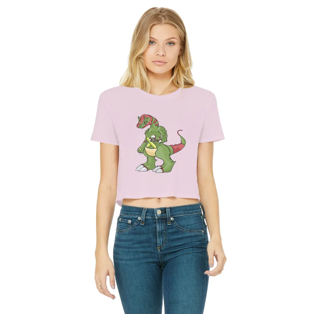 Toxicann Classic Women's Cropped Raw Edge T-Shirt