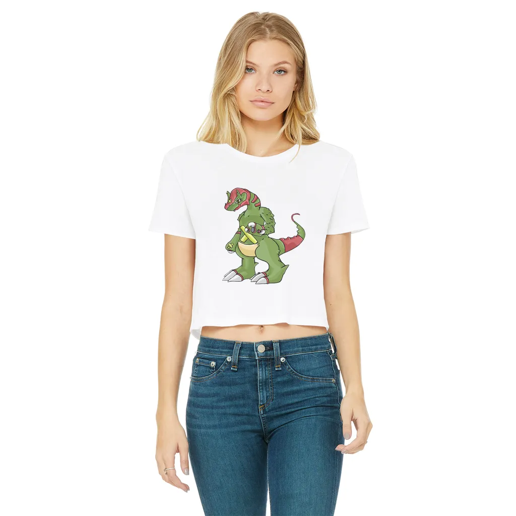 Toxicann Classic Women's Cropped Raw Edge T-Shirt