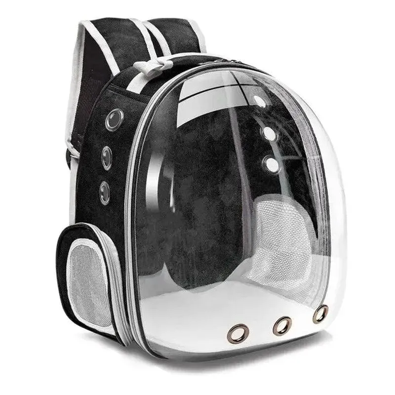 Transparent Capsule Pet Carrier Backpack – Breathable and Secure for Small Animals