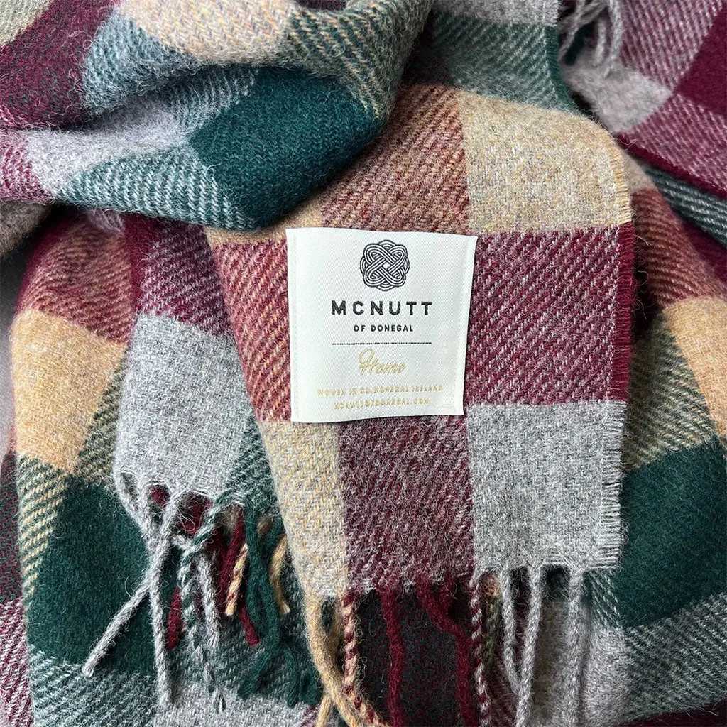 Trekking Block Donegal Wool Blanket