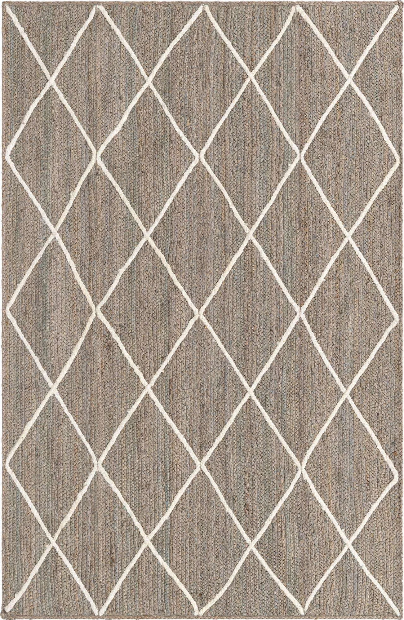 Trellis Braided Jute Rug