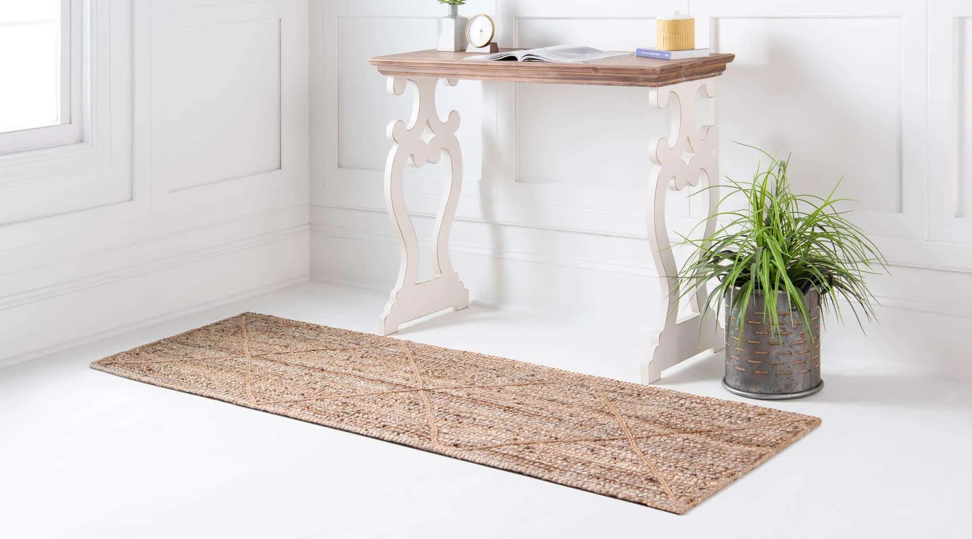 Trellis Braided Jute Rug