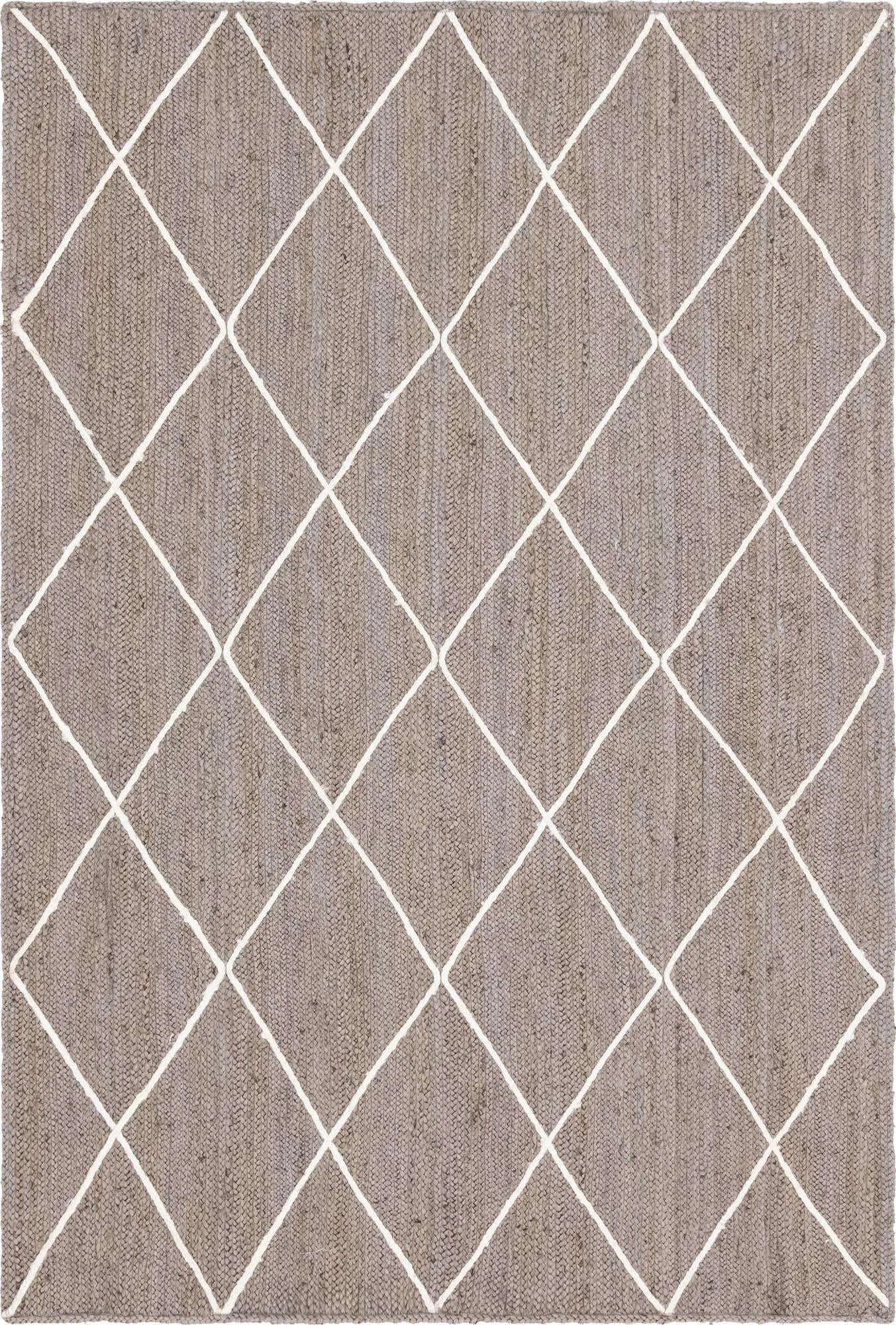 Trellis Braided Jute Rug