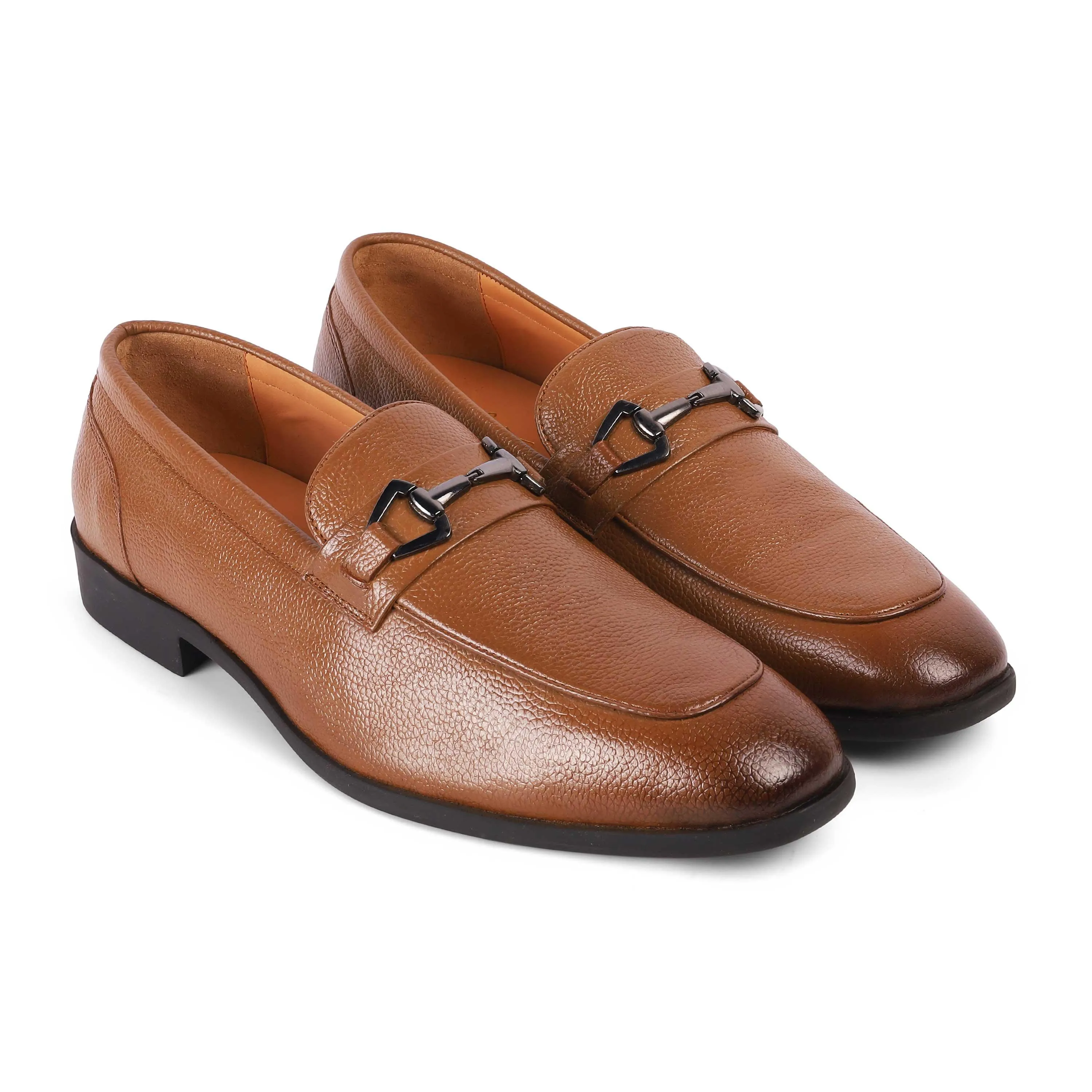 Tresmode Antli Tan Men's Leather Loafers