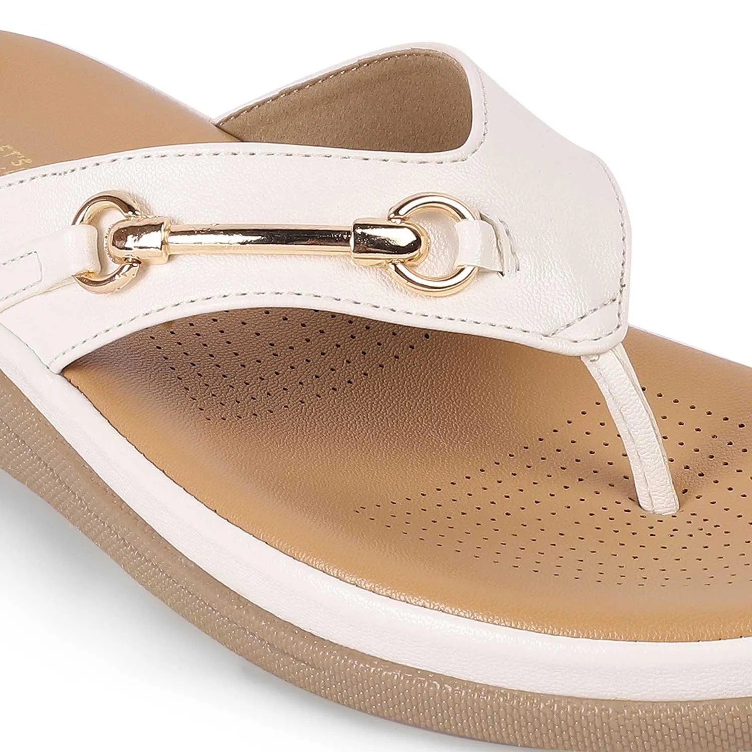 Tresmode Backs White Women's Casual Platform Flats