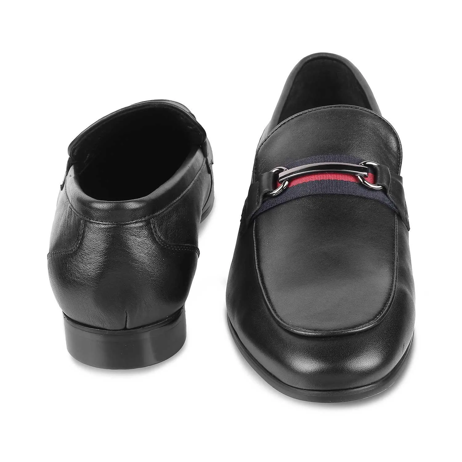 Tresmode Merci Black Men's Leather Loafers