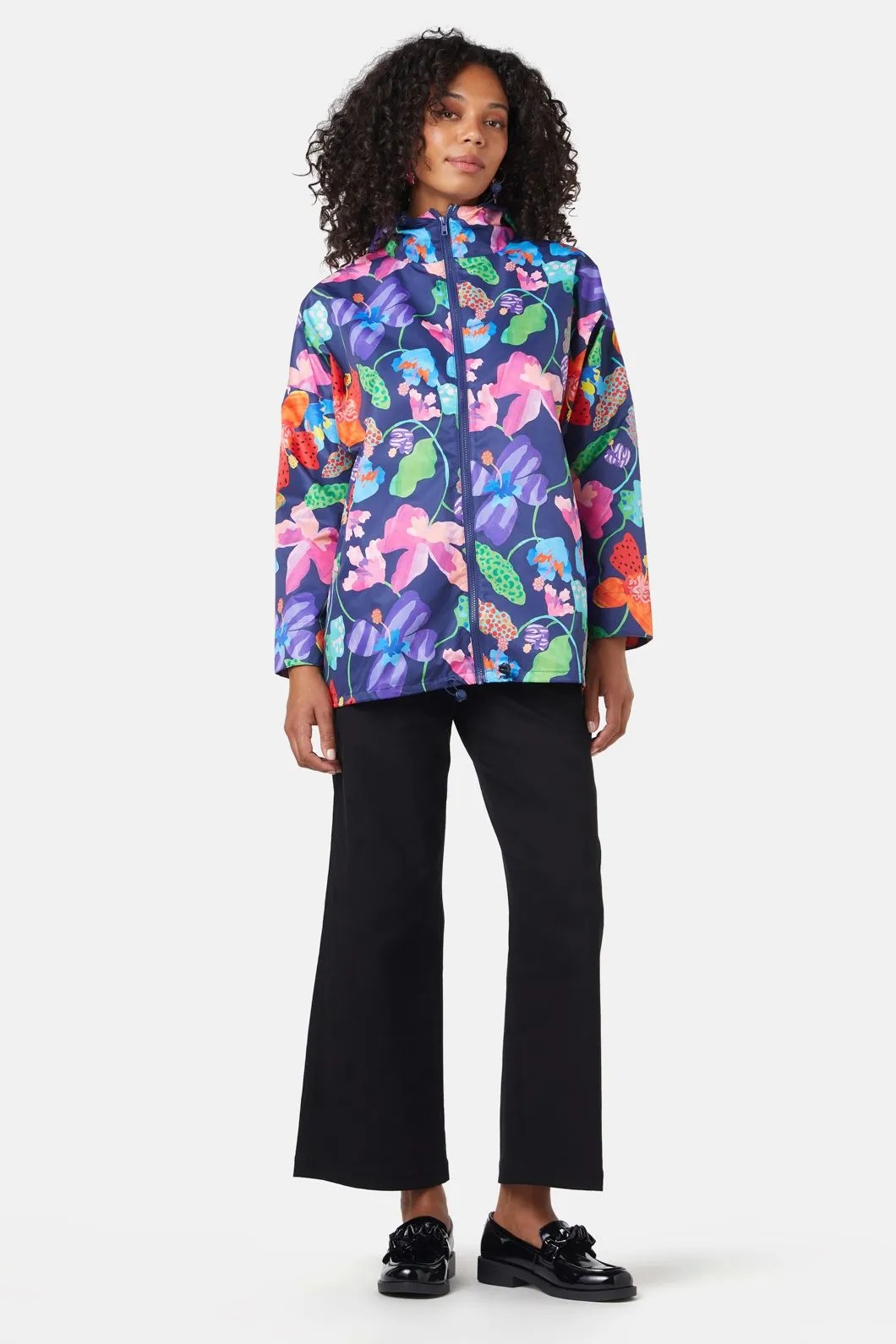 Trippy Flowers Raincoat