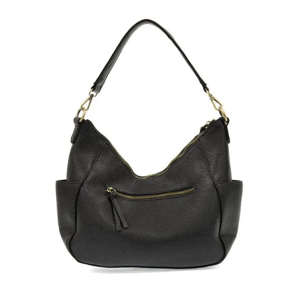 Trish Convertible Hobo Bag  L8116-00  -  Women's  BLACK