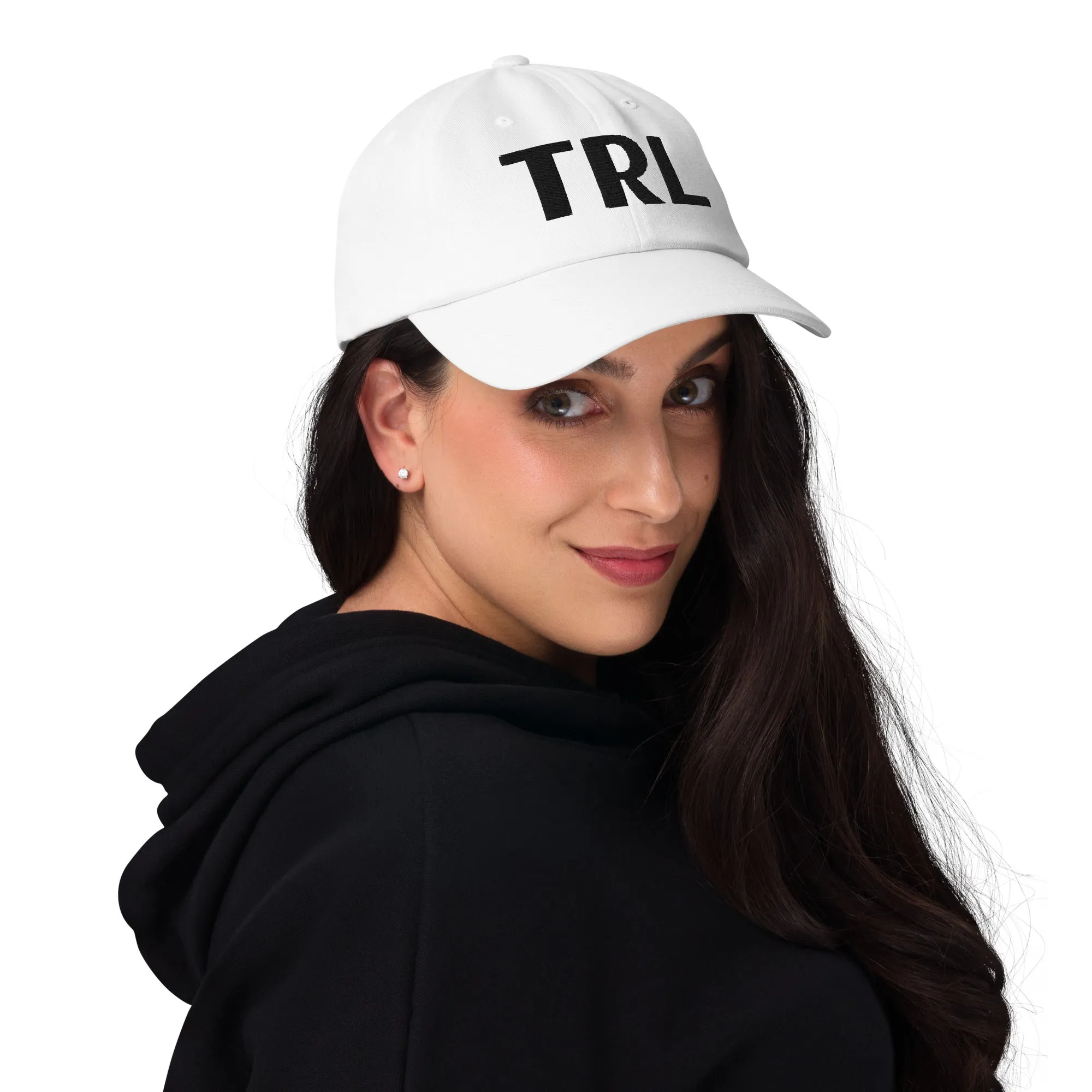 TRL Embroidered Dad hat - Black Puffy Letters