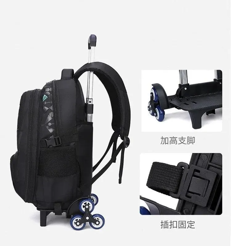 Trolley School Backpack – Children’s Wheels Rolling Bag – KL0691