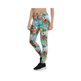 Tropical Beach Flower Leggings