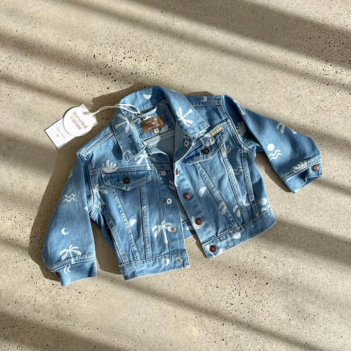 Trucker Jacket- Cali Print Denim