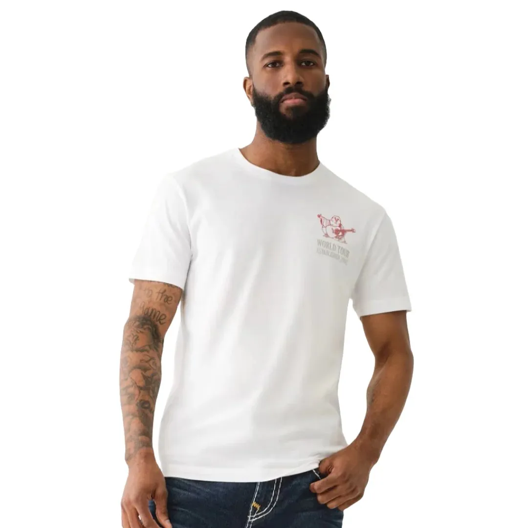 TRUE RELIGION Ombre Logo Crew Graphic T-Shirt