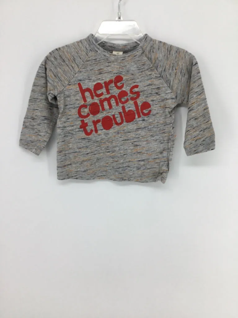 Tucker   Tate Child Size 9 Months Gray screen printed T-shirt - boys