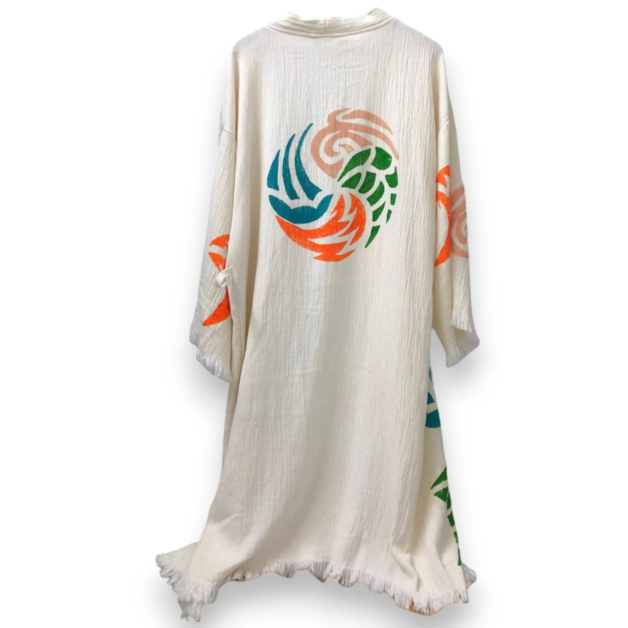 Turkish Towel Kimono Kaftan Bathrobe - Beach Kimono