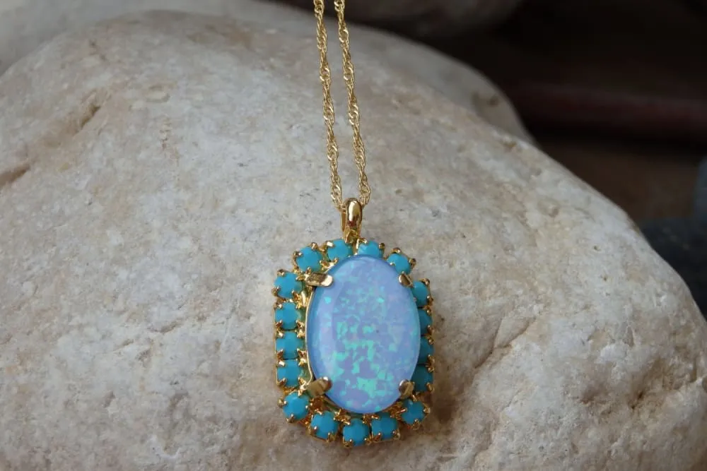 Turquoise Opal Necklace