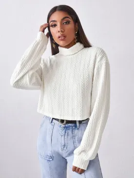 Turtleneck Long Sleeve Top