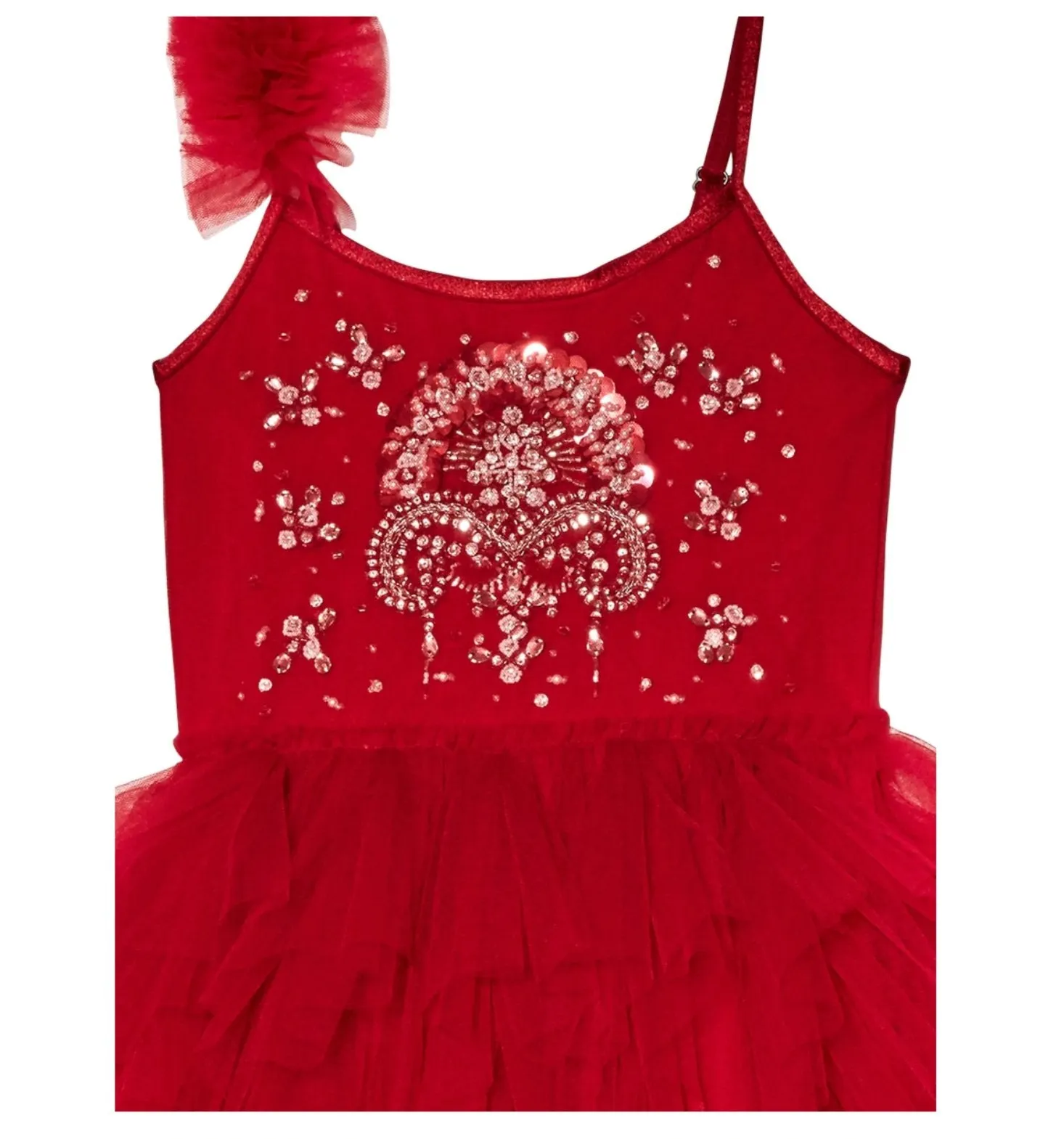 Tutu Du Monde Girls Holiday Red Ember Tutu Dress