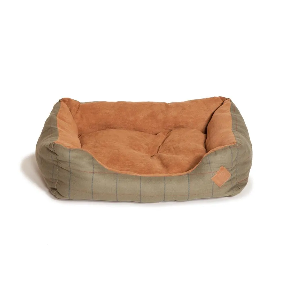 Tweed Snuggle Dog Bed