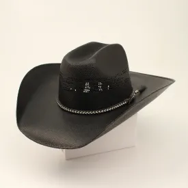 Twister Black Bangora Western Straw Hat