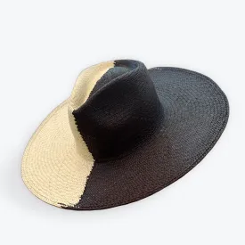 TWO-TONE STRAW HAT