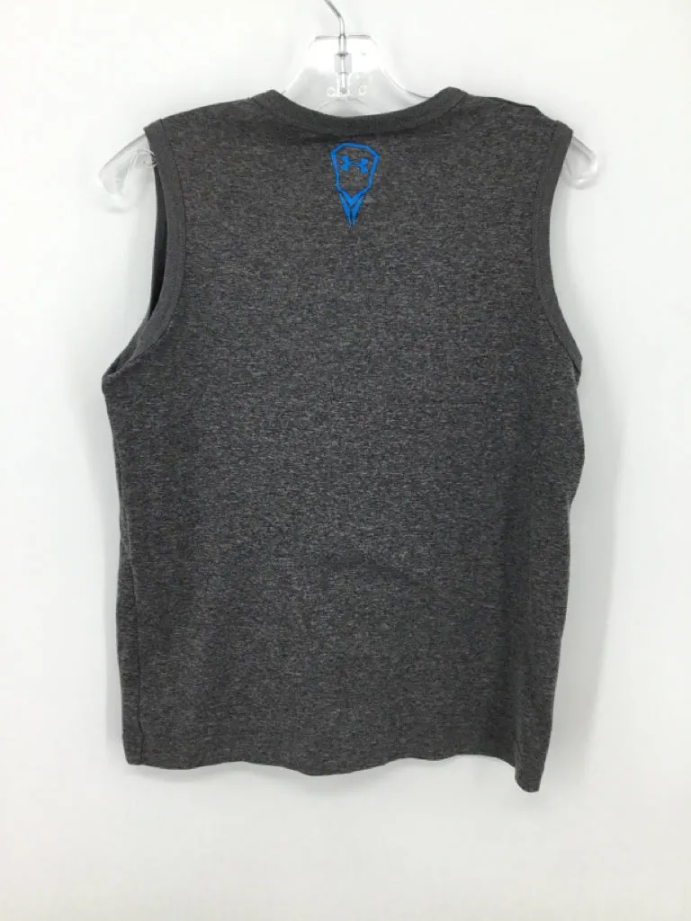 Under Armour Child Size 8 Gray screen printed Tank top - boys